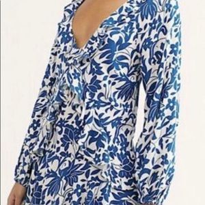 Free people floral ruffle dress